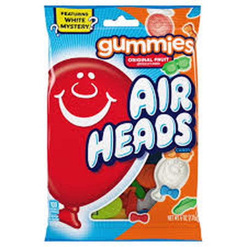 Airheads Gummies Original Fruit 6 oz bag wholesale candy/snack retail distribution