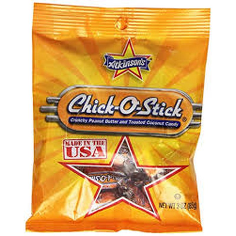 Chick-O-Stick 3 oz Peg Bag wholesale candy/snack retail distribution