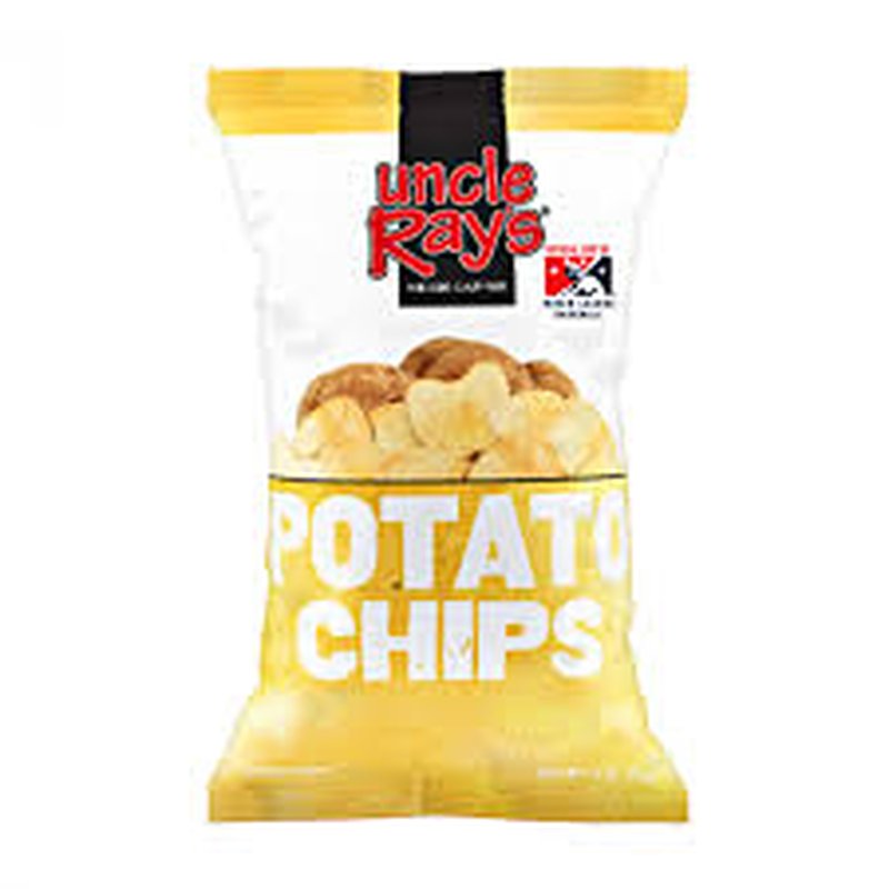 Uncle Ray's Regular Potato Chips 4.5 oz Bag wholesale candy/snack retail distribution