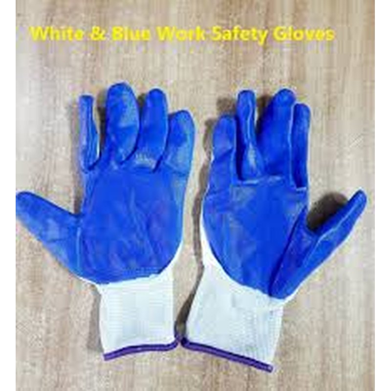 Southland Blue & White Non-Slip Safety Gloves 10 Ct wholesale household retail distribution
