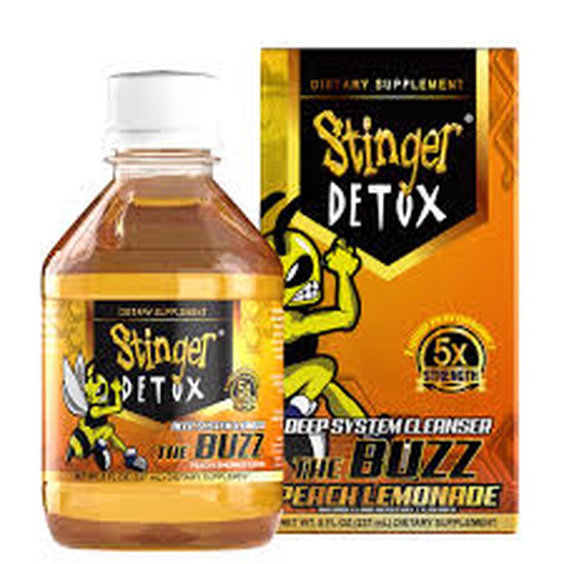 Stinger Detox Buzz 5X Extra Strength Drink Peach Lemonade 8 FL OZ wholesale health&beauty retail distribution