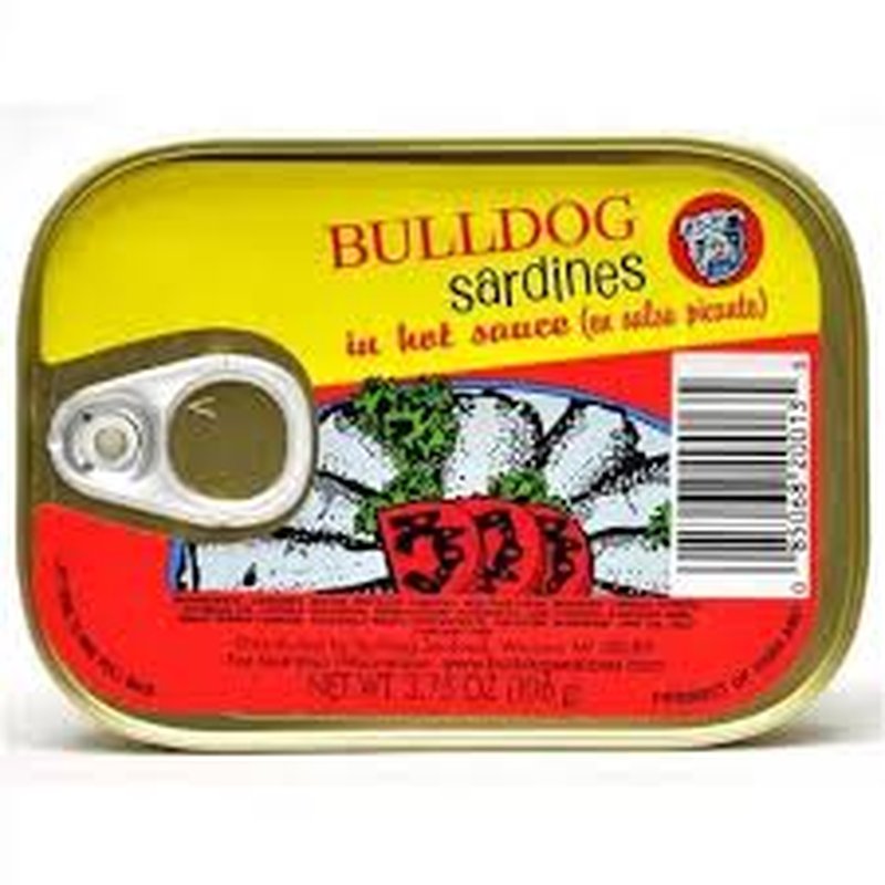 Bulldog Sardines in Hot Sauce 3.75 oz wholesale grocery retail distribution