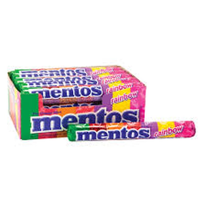 Mentos Rainbow Rolls 1.32 Oz wholesale candy/snack retail distribution