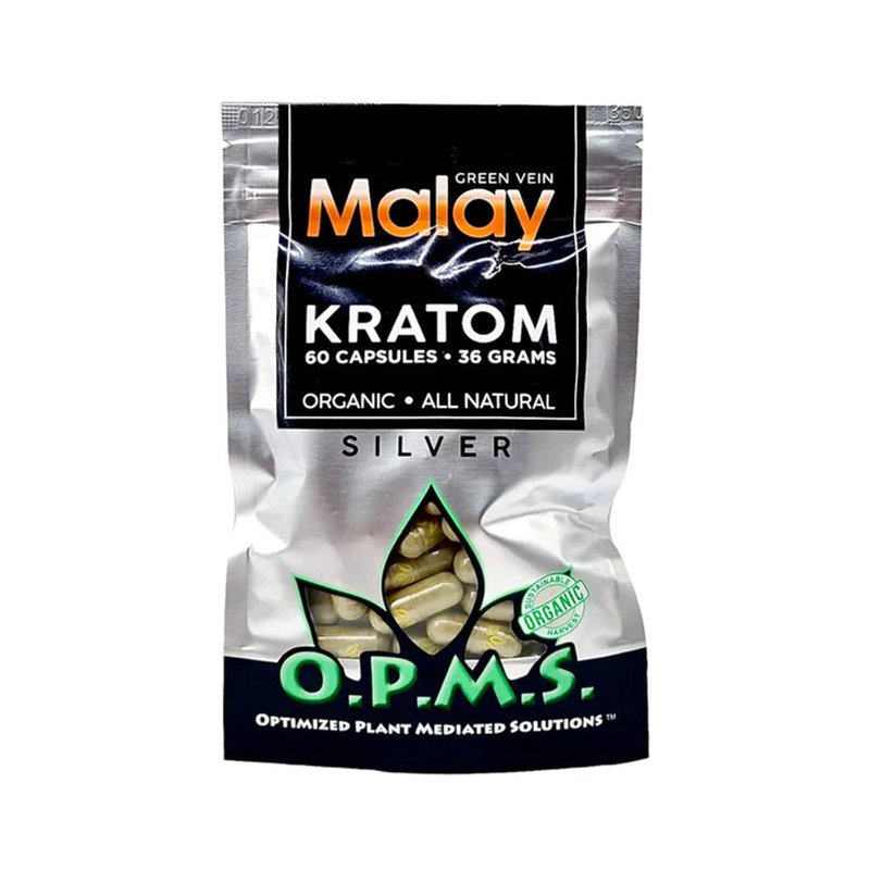 OPMS Silver Malay Kratom 60 Capsules wholesale capsules retail distribution