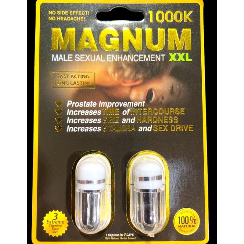 Magnum 1000k XXL Male Enhancement Capsules 2-Pack wholesale health&beauty retail distribution