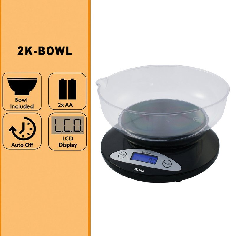 2K-BOWL High Precision Kitchen Scale with detachable bowl wholesale household retail distribution