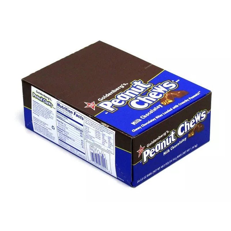 Goldenberg's Peanut Chews Milk Chocolate 24 Count wholesale candy/snack retail distribution