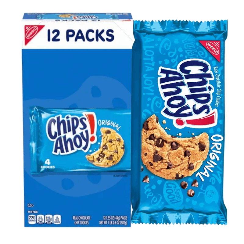 NBC Chips Ahoy 12 Ct cookie snack wholesale candy/snack retail distribution