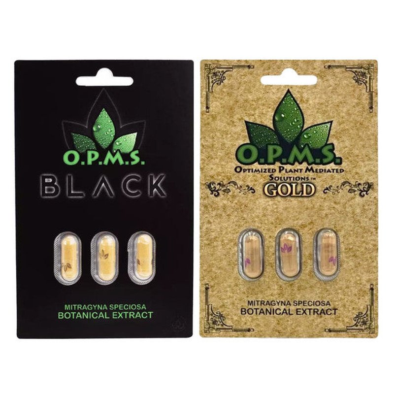 OPMS Kratom Gold Capsules 10 count pack wholesale capsules retail distribution