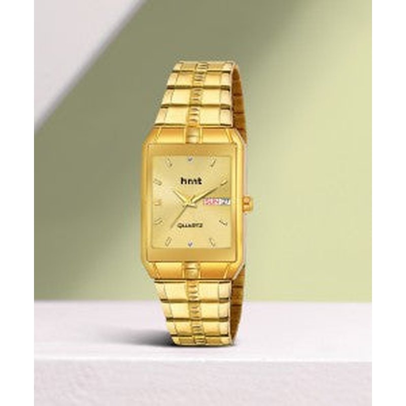 HRNT Golden Plated Analog Watch for Men Model HMTG-G9052 wholesale household retail distribution