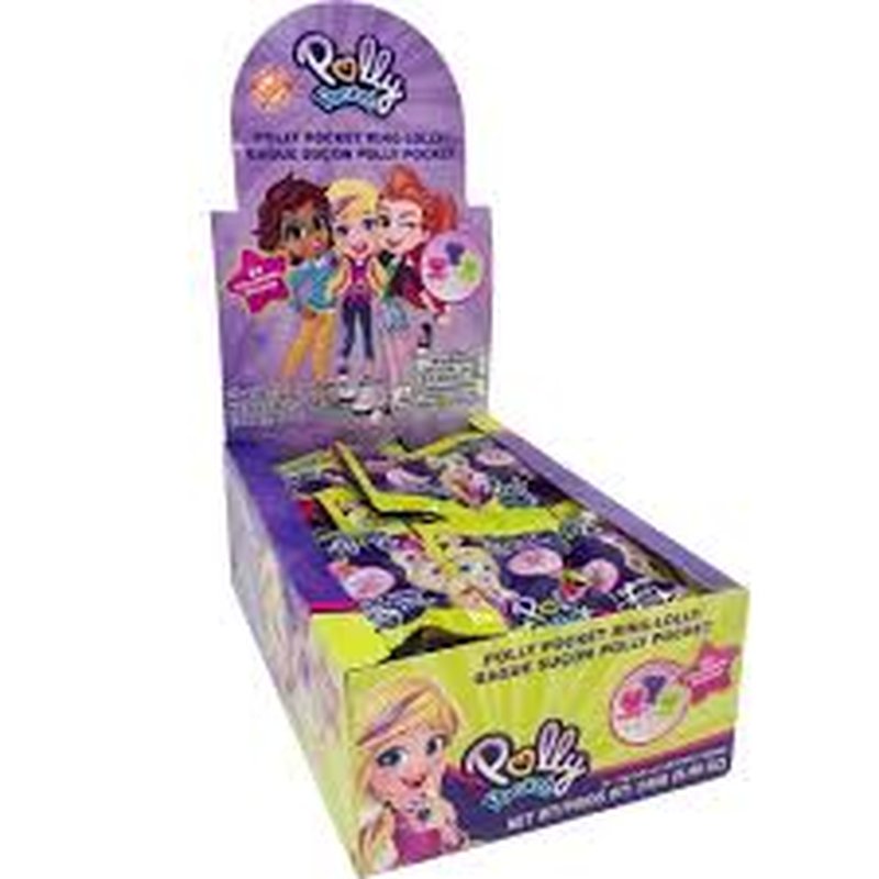 Polly Pocket Lolly Candy 24 Count Box wholesale candy/snack retail distribution
