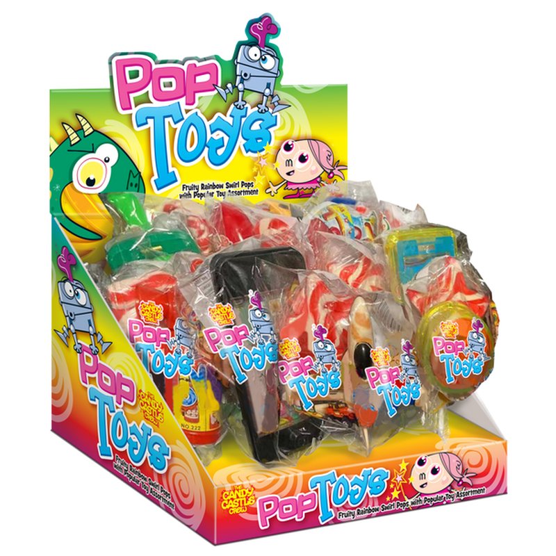 Pop Toys Assorted - 12 Count Box wholesale candy/snack retail distribution