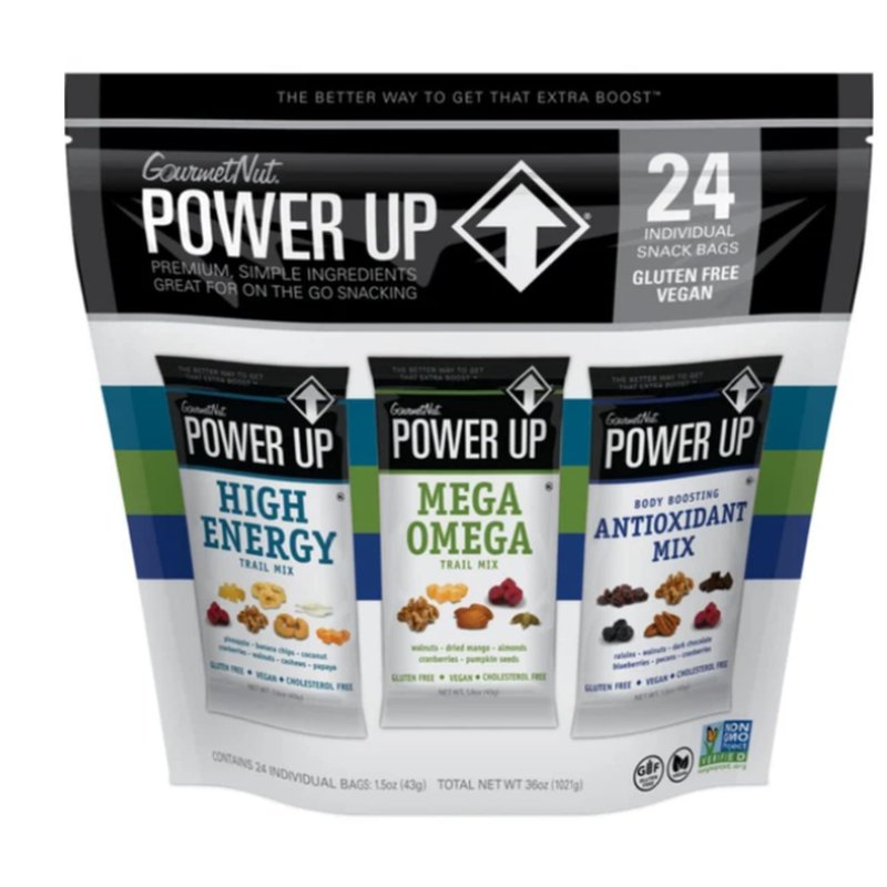 Power Up Premium Trail Mix Variety Pack 24 Units 45ml wholesale health&beauty retail distribution