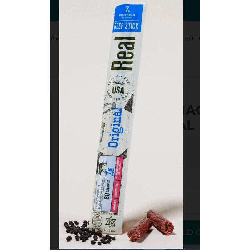 Real Snacks Beef Stick Original 24 Pack wholesale candy/snack retail distribution