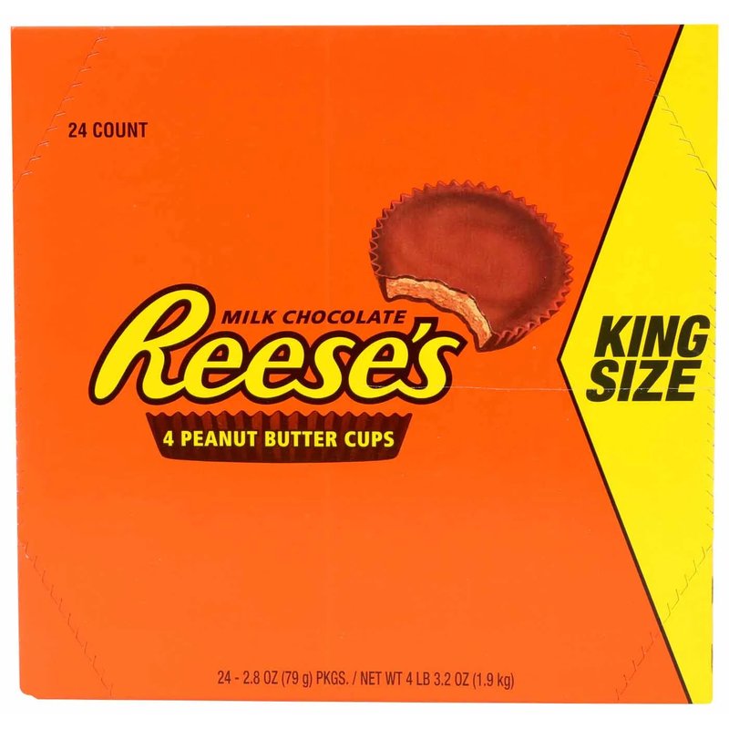 REESE'S Milk Chocolate Peanut Butter Cups 2.8oz wholesale candy/snack retail distribution