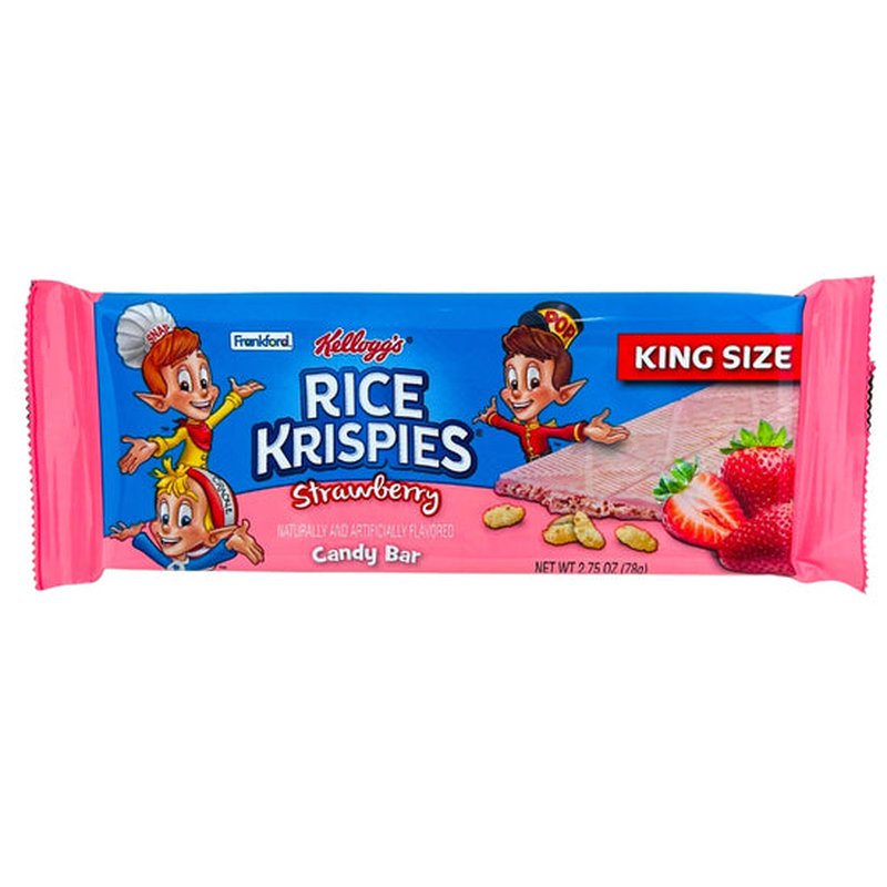 Rice Krispies Strawberry King Size bars 18 count wholesale candy/snack retail distribution
