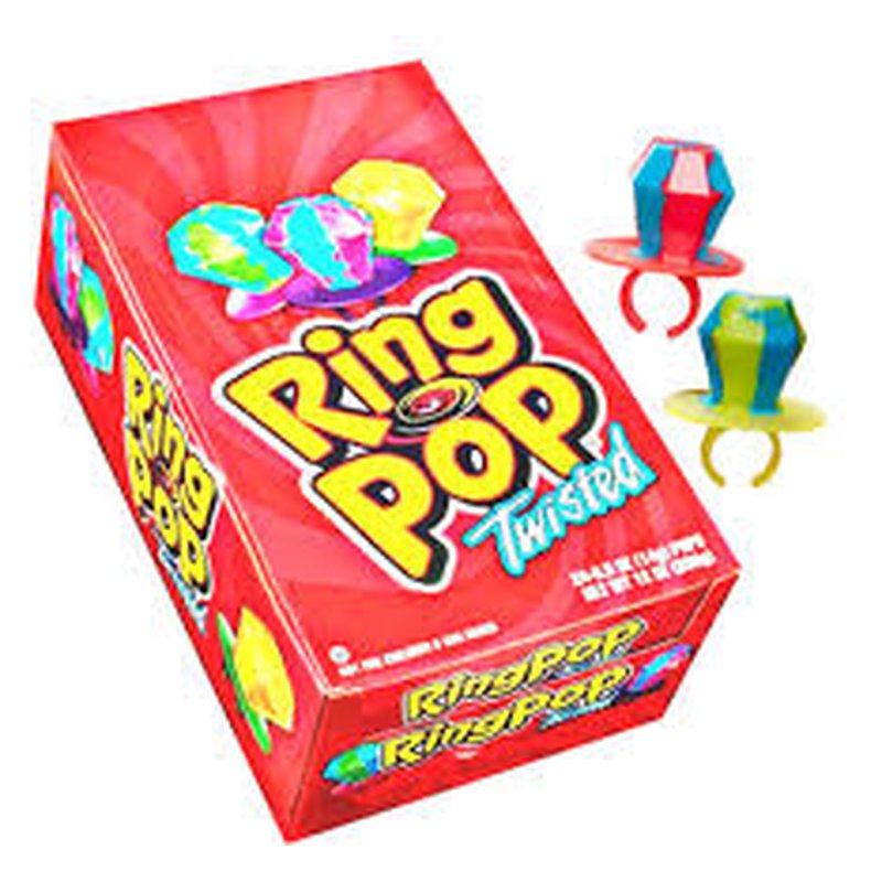 Ring Pop Twisted 24 Ct candy wholesale vibrant colorful treat for retail distribution