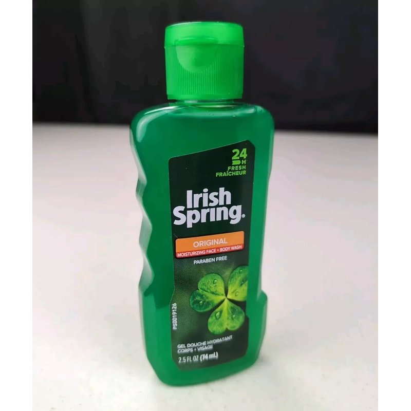 Irish Spring Body Wash 2.5oz travel size moisturizing formula wholesale irish spring bodywash 2.5oz ea retail distribution