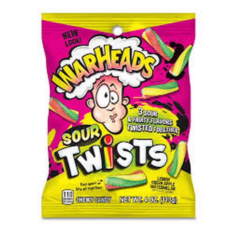Warheads Sour Twists 5 oz bag wholesale candy/snack retail distribution