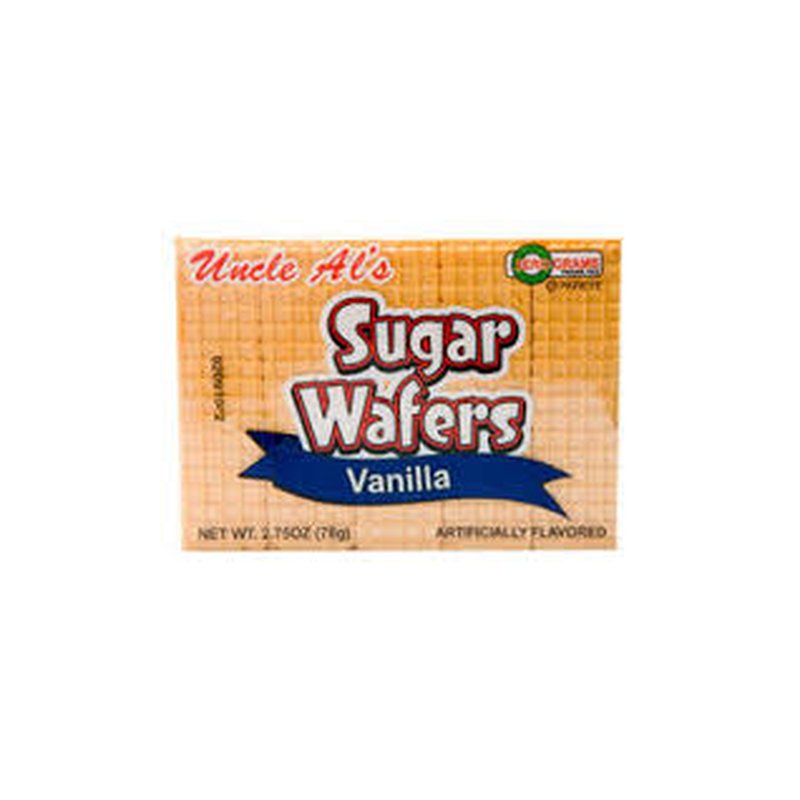 Uncle Al's Vanilla Sugar Wafers 2.75 oz pack of 12 wholesale candy/snack retail distribution