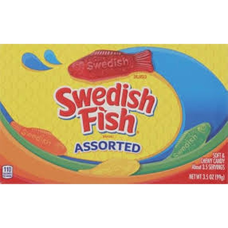 Swedish Fish Assorted 8 oz Box wholesale candy/snack retail distribution
