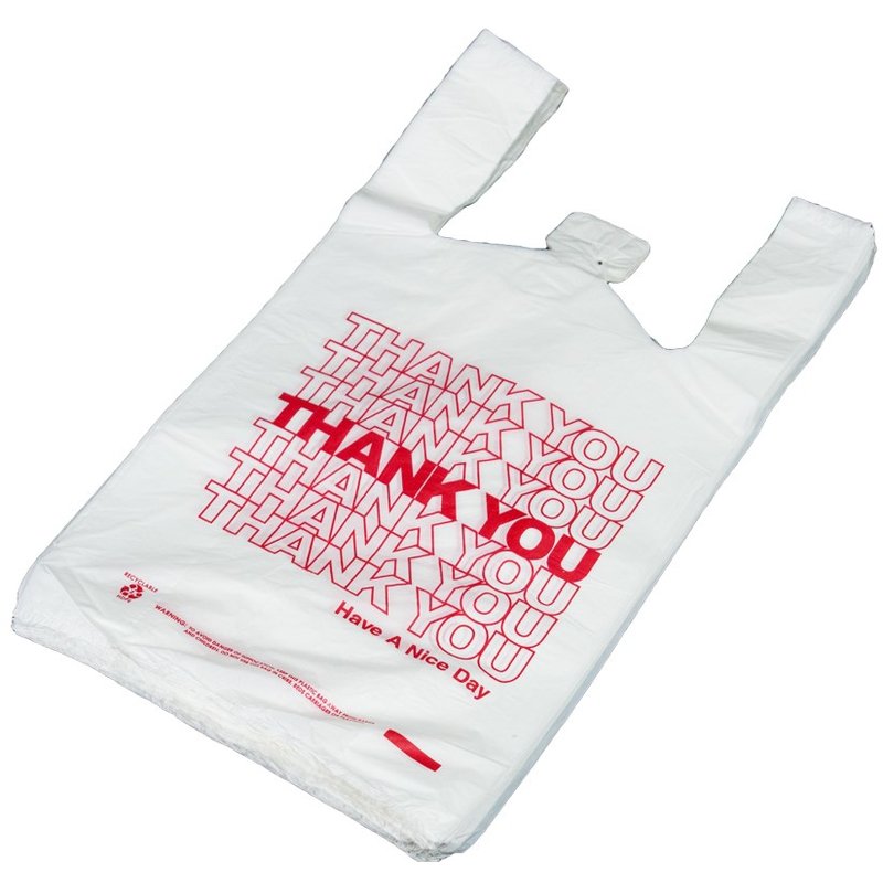 Southland Distribution Thank You White T-Shirt Bags 10x5x18 1/8 wholesale household retail distribution