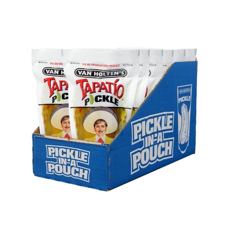 Van Holten's Jumbo Tapatio Pickle-In-A-Pouch 12 Pack wholesale grocery retail distribution