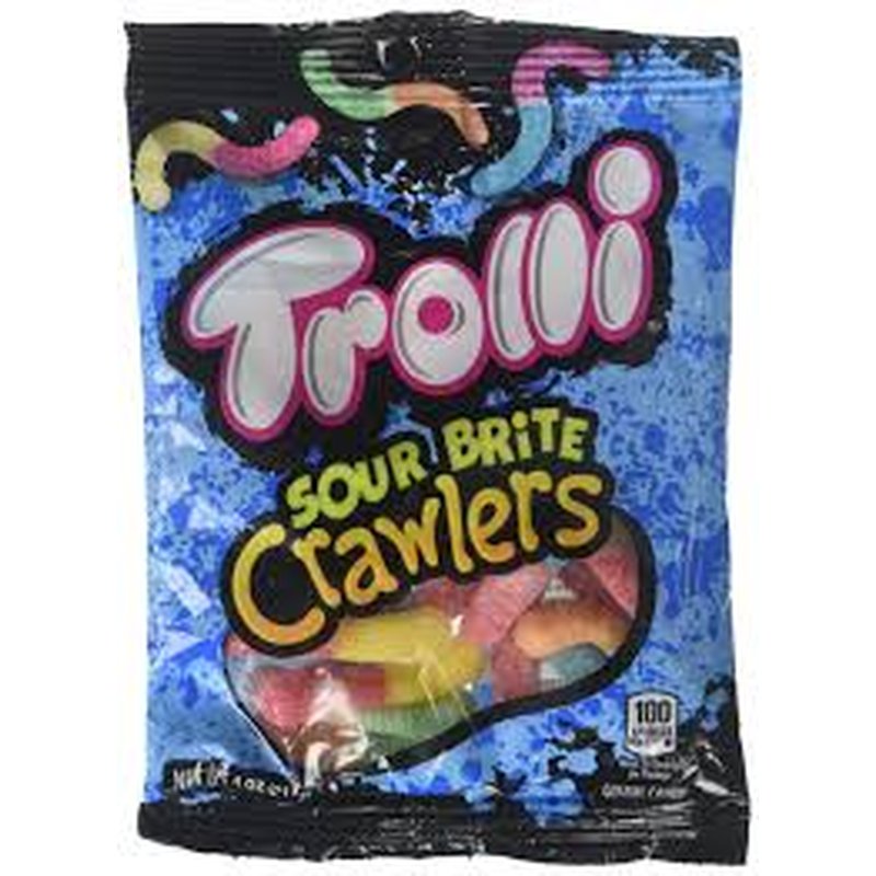 Trolli Sour Brite Crawlers 4.25 Oz Bag wholesale candy/snack retail distribution