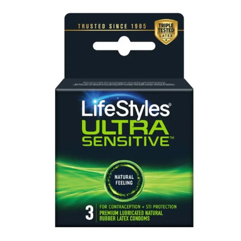 Life Style Ultra Sensitive Condoms 3 Pack of 6 Count wholesale health&beauty retail distribution
