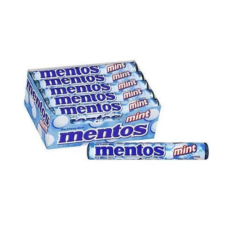 Mentos Mint Rolls 1.32 Oz 15 Ct wholesale candy/snack retail distribution