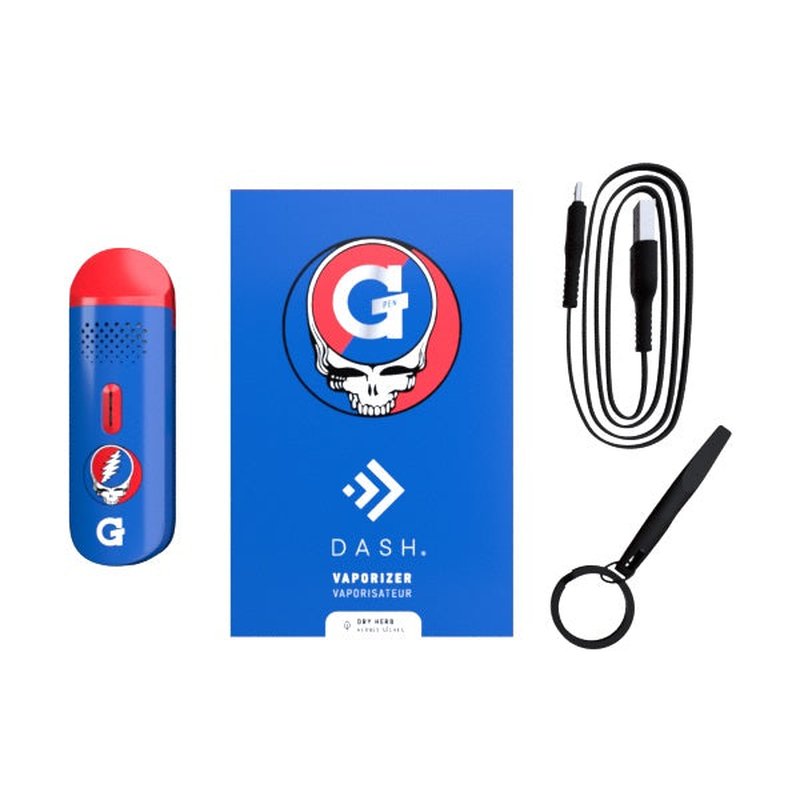 Grateful Dead x G Pen DASH Vaporizer compact design features stainless steel heating chamber wholesale retail distribution - product detail view