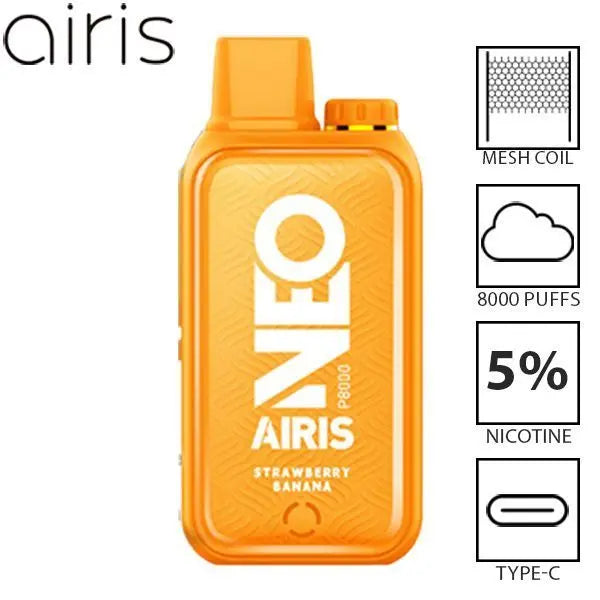 Airis Neo P8000 8000 Puffs Disposable Strawberry Banana