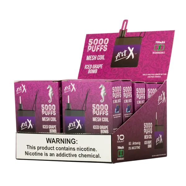 Art X Disposable 5000 Puffs 10-Pack