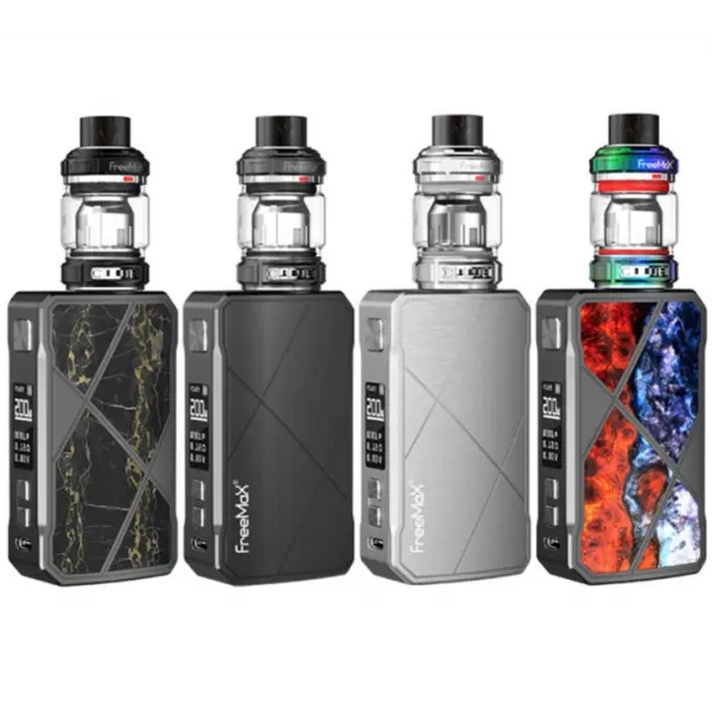 FreeMax Maxus 200W Kit Box Mod with MPro 2 Tank and Coils wholesale vape kits > starter kits & mods > box mod kits retail distribution - packaging view
