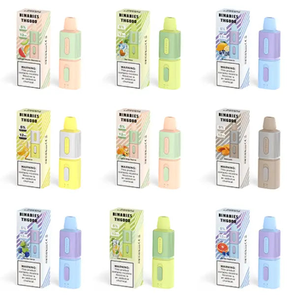 Horizontech Binaries Cabin Disposable TH6000 Puffs 12mL for wholesale and bulk pricing from Vape Wholesale USA