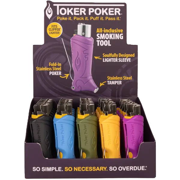 Toker Poker 25 count display Clipper Standard Mix edition bulk pricing!
