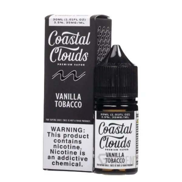 Coastal Clouds Salt 30ML Vanilla Tobacco