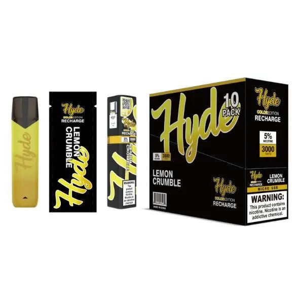 Lemon Crumble Hyde Color Recharge Disposable 10 Pack Bulk Deal!