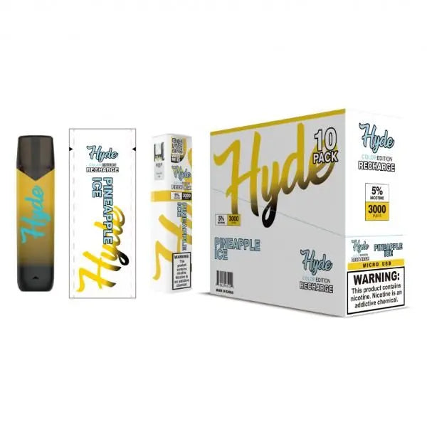 Pineapple Ice Hyde Color Recharge Disposable 10 Pack Bulk Deal!