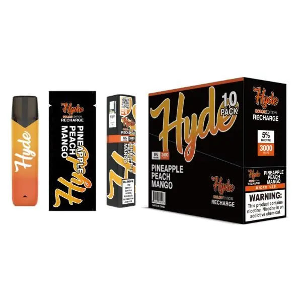 Pineapple Peach Mango Hyde Color Recharge Disposable 10 Pack Bulk Prices!