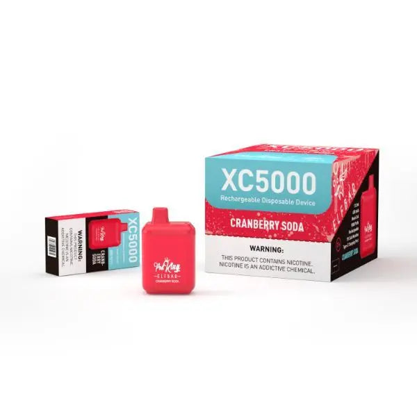 Cranberry Soda Pod King x Elf Bar XC5000 Disposable 10-Pack 