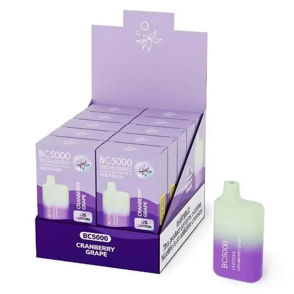 EB Designs BC5000 Disposable-10-Pack Cranberry Grape