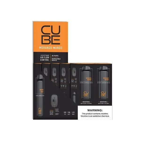 VaporTech Cube Disposable 10-Pack Morango Mango