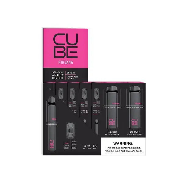 VaporTech Cube Disposable 10-Pack Nirvana