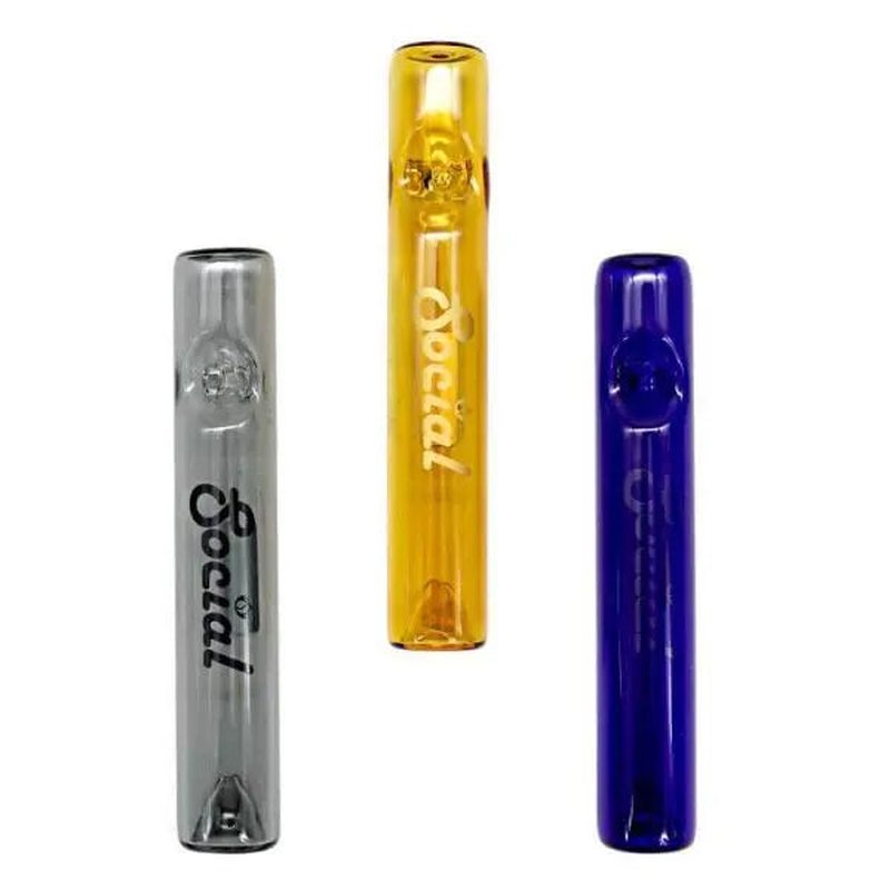 Social Glass ENYO Steamroller 5 inches assorted colors wholesale alternatives > glass retail distribution - brand label