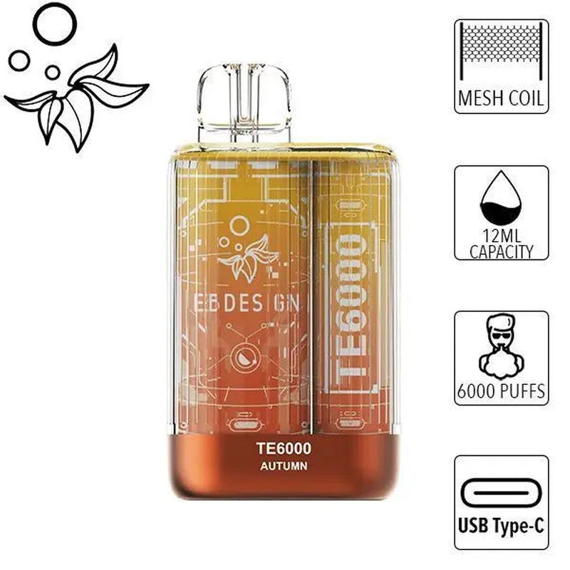 EB Design TE6000 6000 Puffs Disposable Autumn