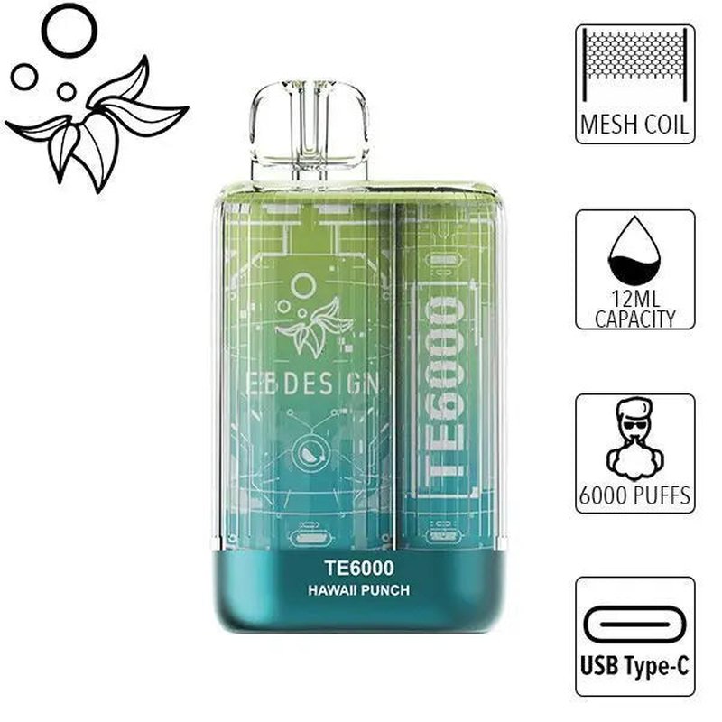 EB Design TE6000 6000 Puffs Disposable Hawaii Punch