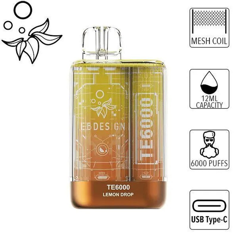 EB Design TE6000 6000 Puffs Disposable Lemon Drop