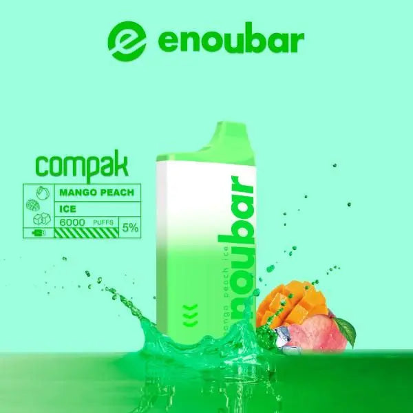 Mango Peach Ice ENOUBAR Compak Rechargeable Disposable Device Wholesale Price
