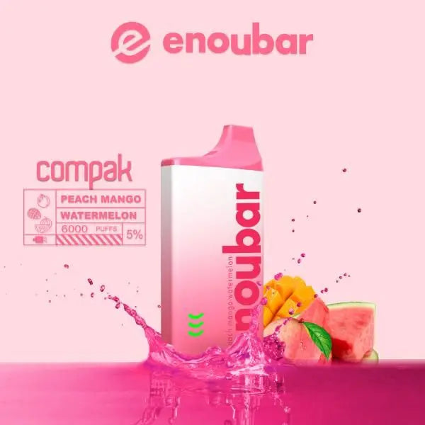 Peach Mango Watermelon ENOUBAR Compak Rechargeable Disposable Device Best Price